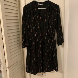 Dress with feather design